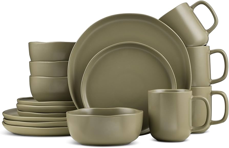 Amazon.com | Stone Lain Tom Stoneware 16-Piece Reactive Glaze Amazon.com | Stone Lain Tom Stoneware 16-Piece Reactive Glaze